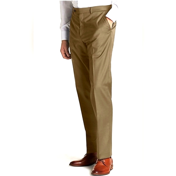 Tommy Hilfiger Other - REGULAR FIT TAN SHARKSKIN TROUSER  Size 34W/40 Long